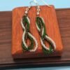 Earrings Twisted Loop handmade by Native American Artist, Adakair