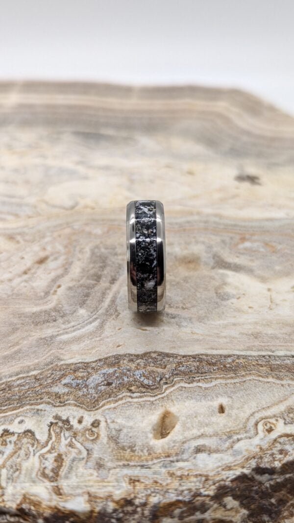 Titanium White Buffalo Ring by John Clegg